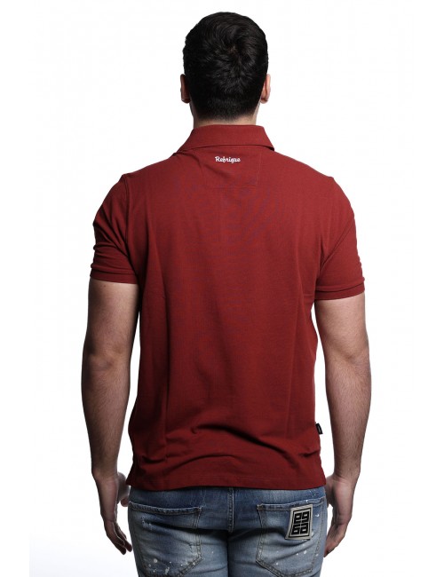 polo refrigue UOMO BORDEAUX SYRAH - 2816MP00164 vista posteriore