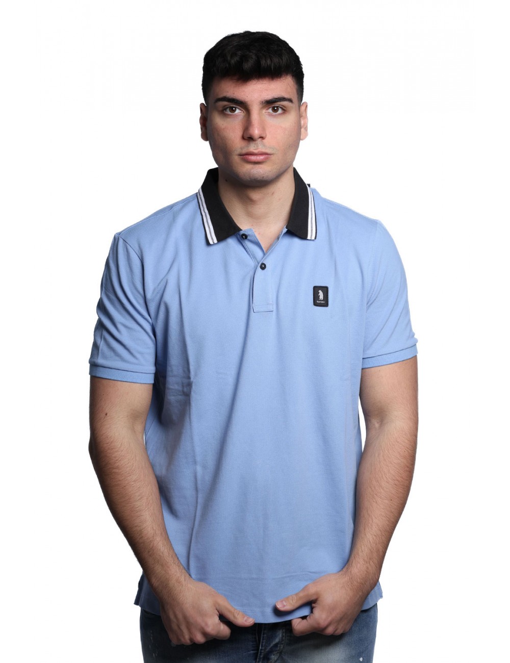 polo refrigue UOMO AZZURRA AZURINE - 2816MP00163 vista frontale