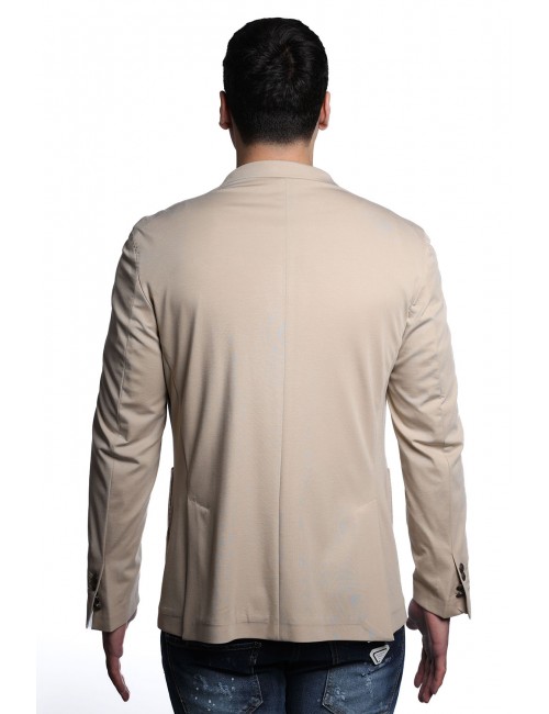 giacca bharnaba philosophy UOMO SABBIA - MIMOSA - GKS312 vista posteriore