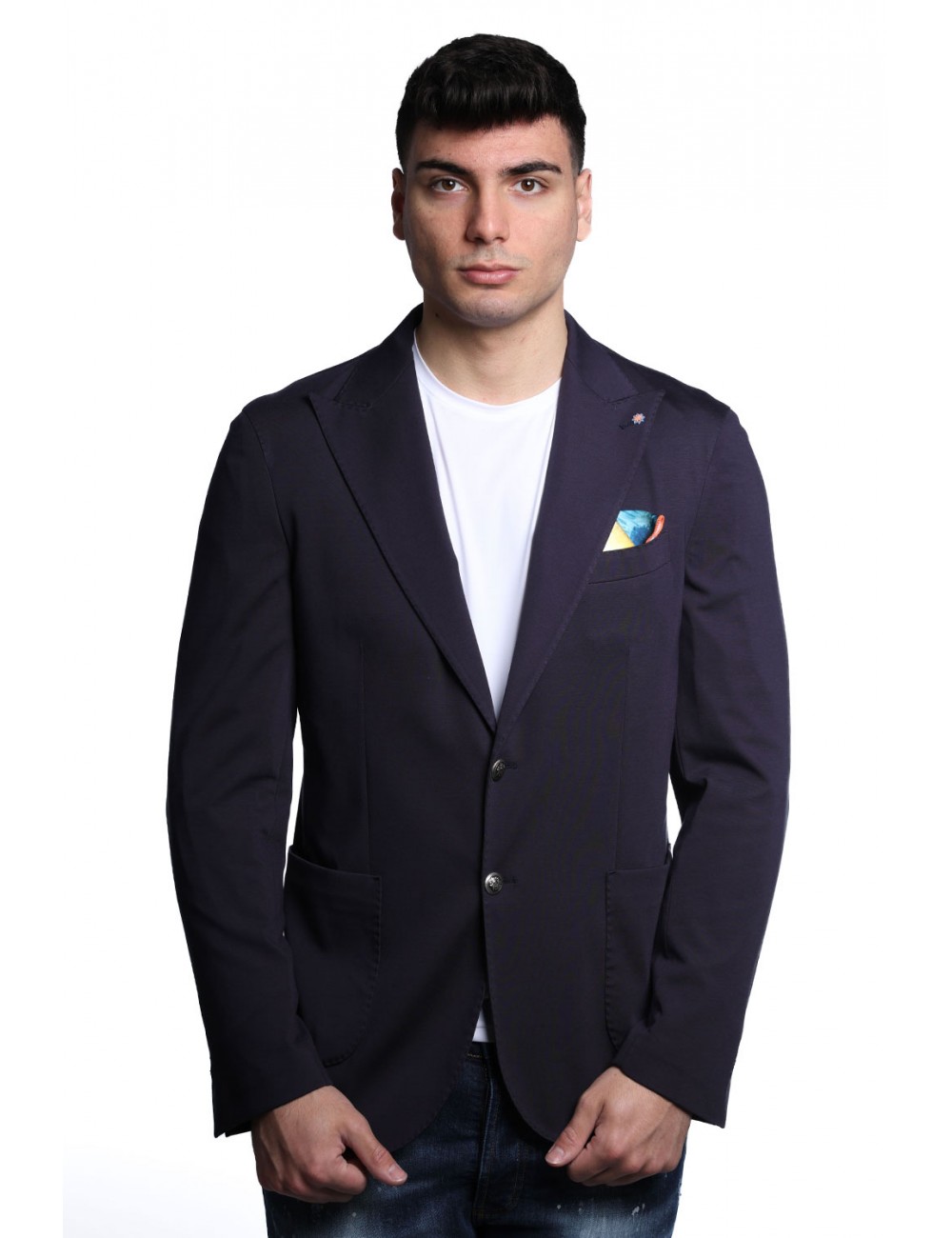 giacca bharnaba philosophy UOMO BLU - MIMOSA - GKS312 vista frontale