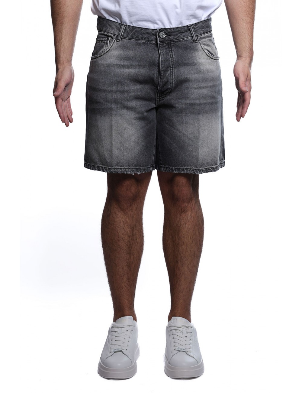 bermuda maison 9 paris UOMO NERO - M9S871 vista frontale