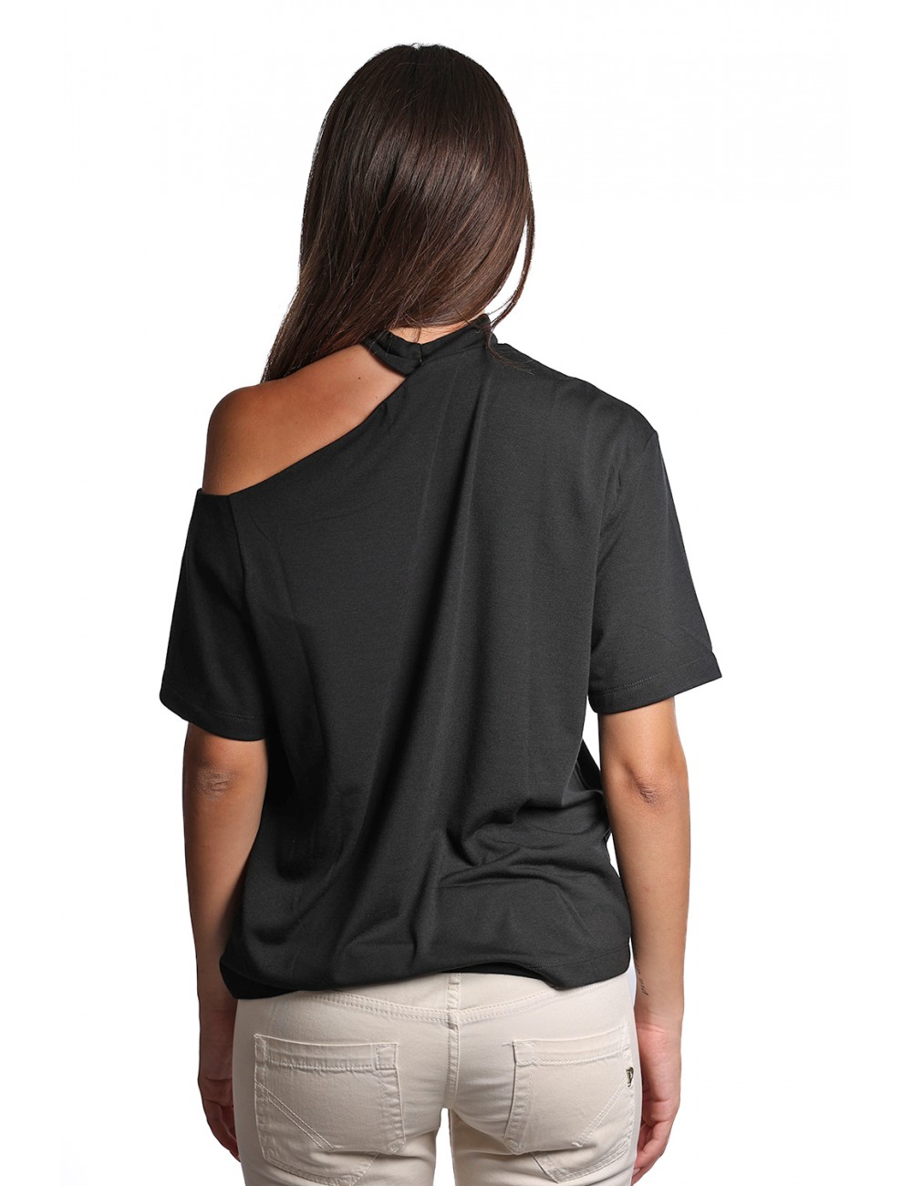 t-shirt jijil DONNA 0002 NERA - JPI24TS320 vista frontale