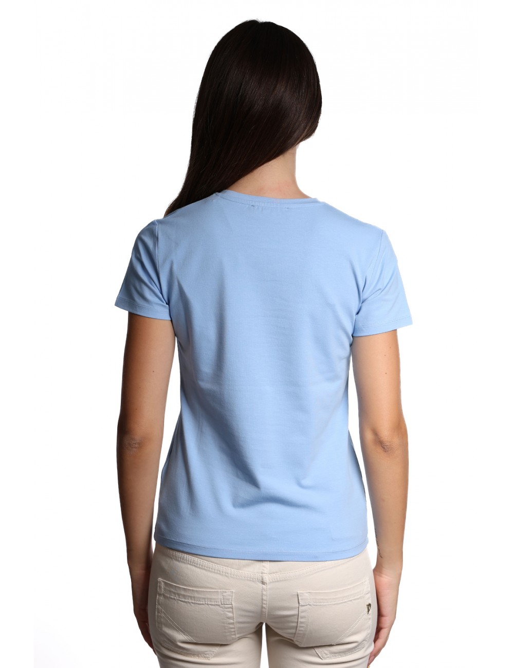 t-shirt peuterey DONNA AZZURRA 289 - MENTA 03 - PED5341 vista frontale
