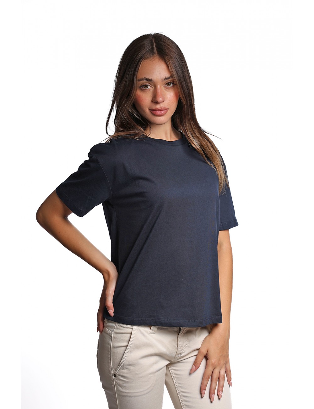 t-shirt jijil DONNA 0872 BLUE - JPI24TS319 vista frontale