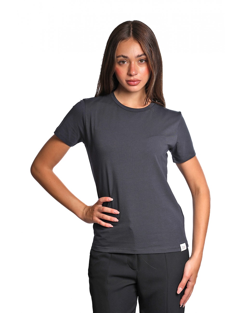 t-shirt peuterey DONNA BLU 215 - MENTA 03 - PED5341 vista frontale