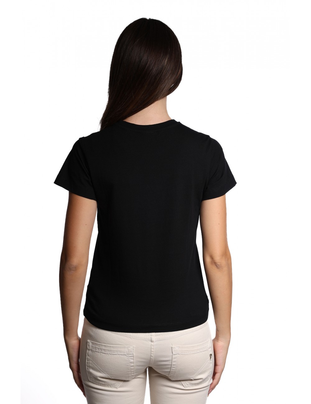 t-shirt john richmond DONNA BLACK - UWP25098TS SDL vista frontale