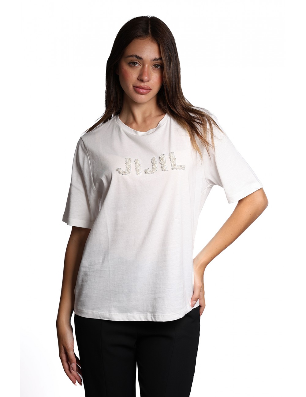 t-shirt jijil DONNA 0008 PANNA - JPI24TS321 vista frontale