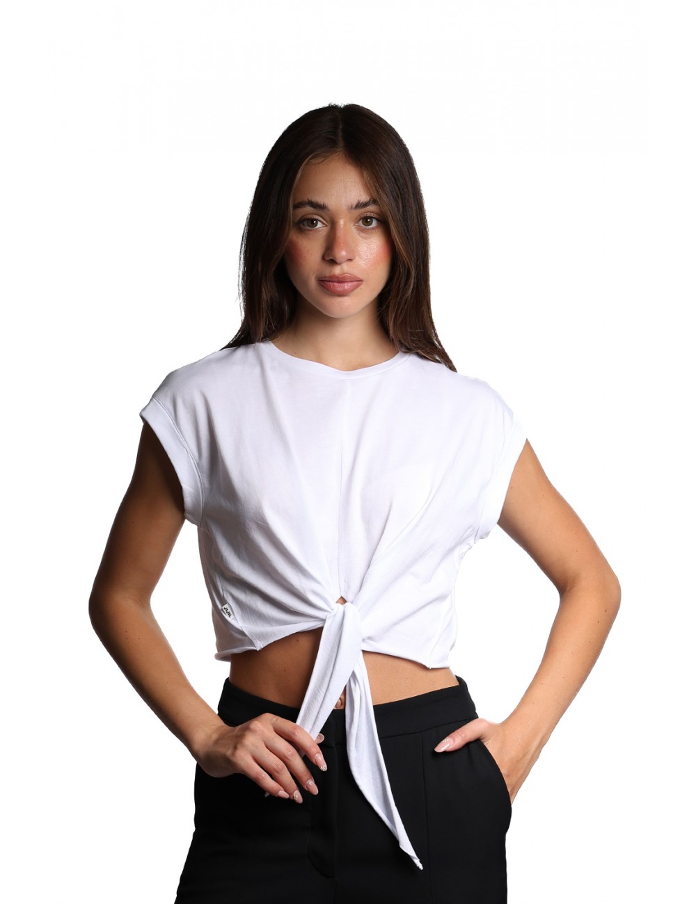 t-shirt jijil DONNA 0001 BIANCA - JPE24TS084 vista frontale
