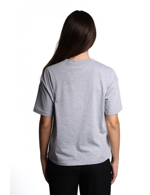 t-shirt jijil DONNA GRIGIA 1350 CEMENTO - JPI24TS319 vista posteriore