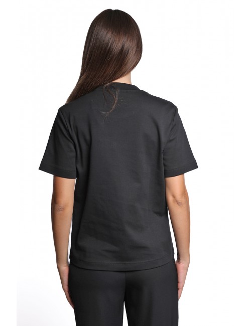 t-shirt john richmond DONNA BLACK - UWP25173TS AYT vista posteriore