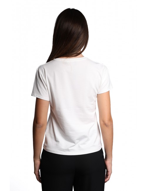 t-shirt peuterey DONNA BIANCA 730 - MENTA 03 - PED5341 vista posteriore
