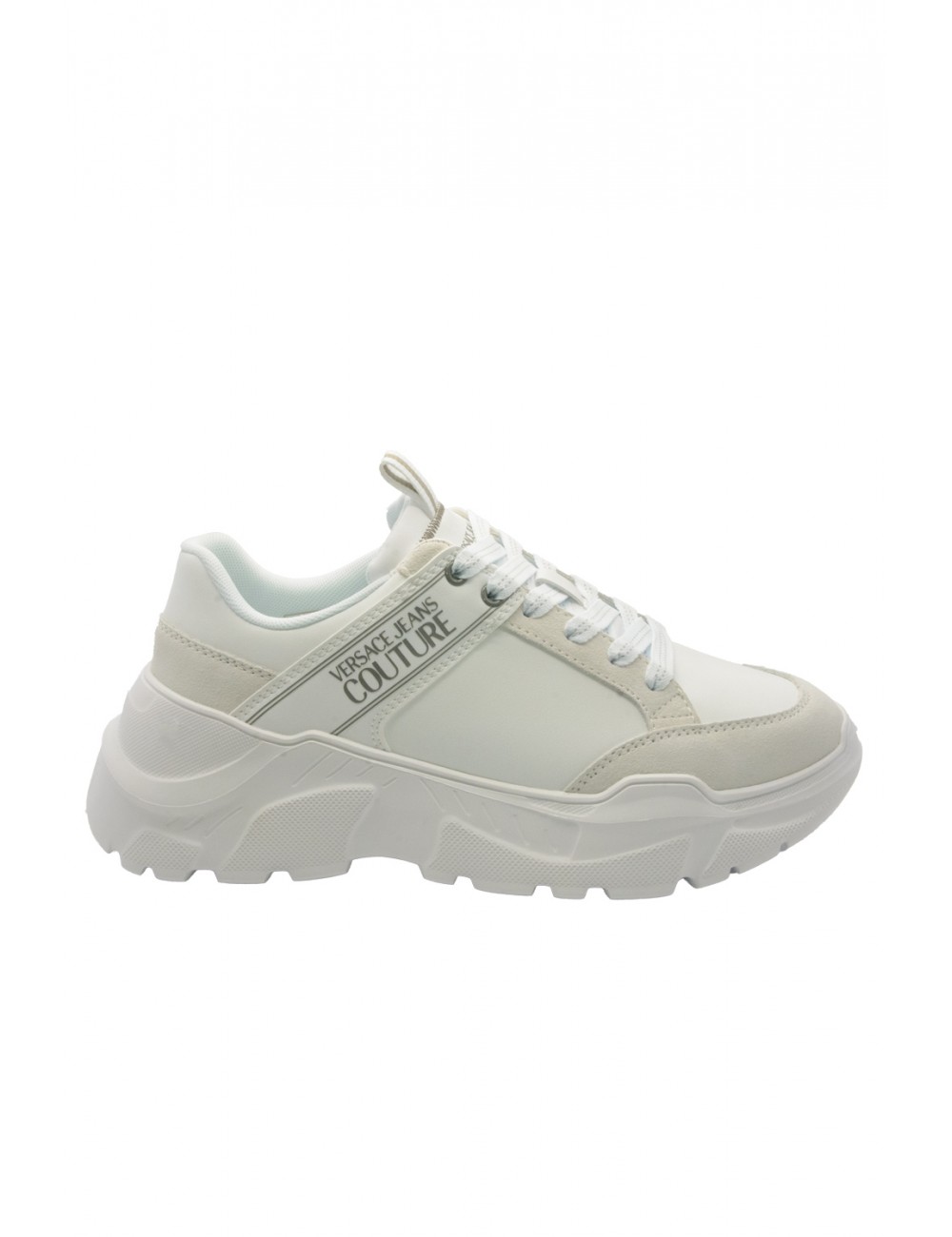 scarpe versace jeans couture UOMO BIANCHE 003 - 79YA3SC2 vista laterale