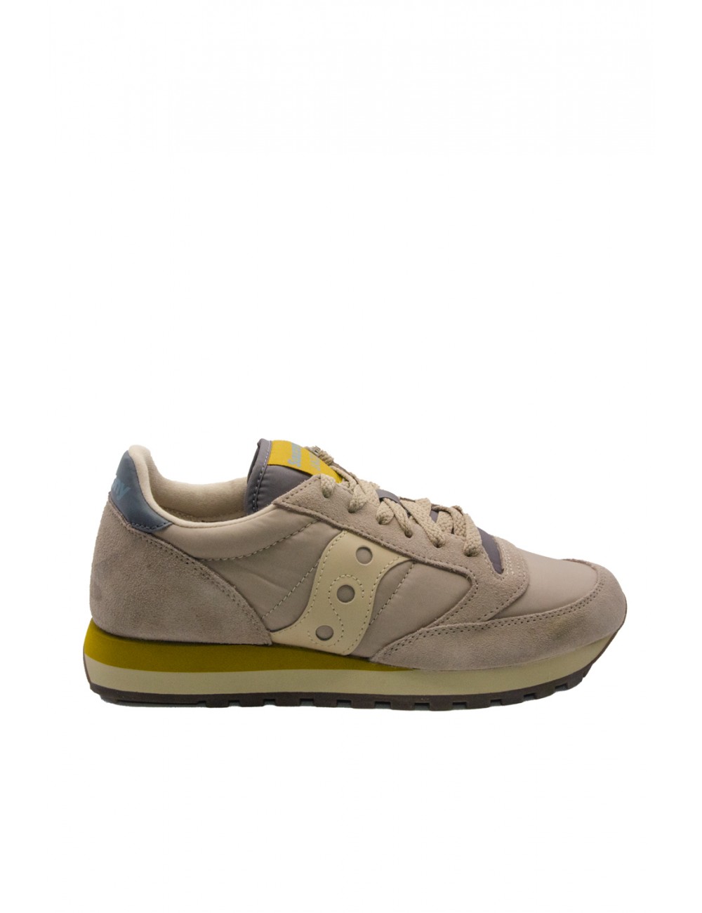 scarpe saucony UOMO BEIGE E YELLOW - JAZZ ORIGINAL - S2044-730 vista laterale