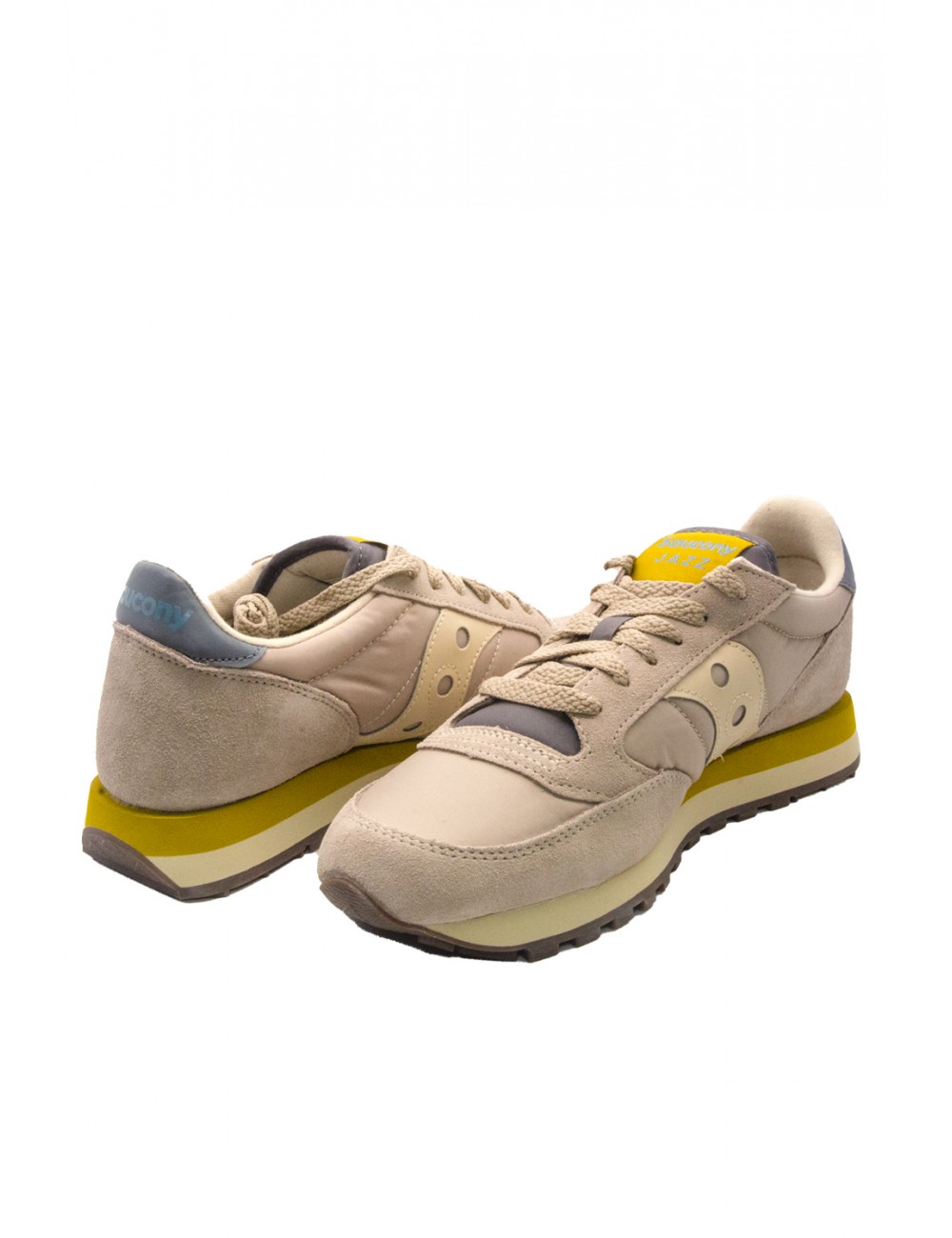 scarpe saucony UOMO BEIGE E YELLOW - JAZZ ORIGINAL - S2044-730 vista laterale