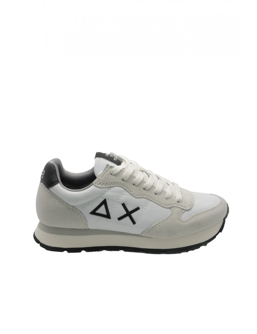 scarpe sun68 UOMO 01 BIANCHE - TOM SOLID vista laterale