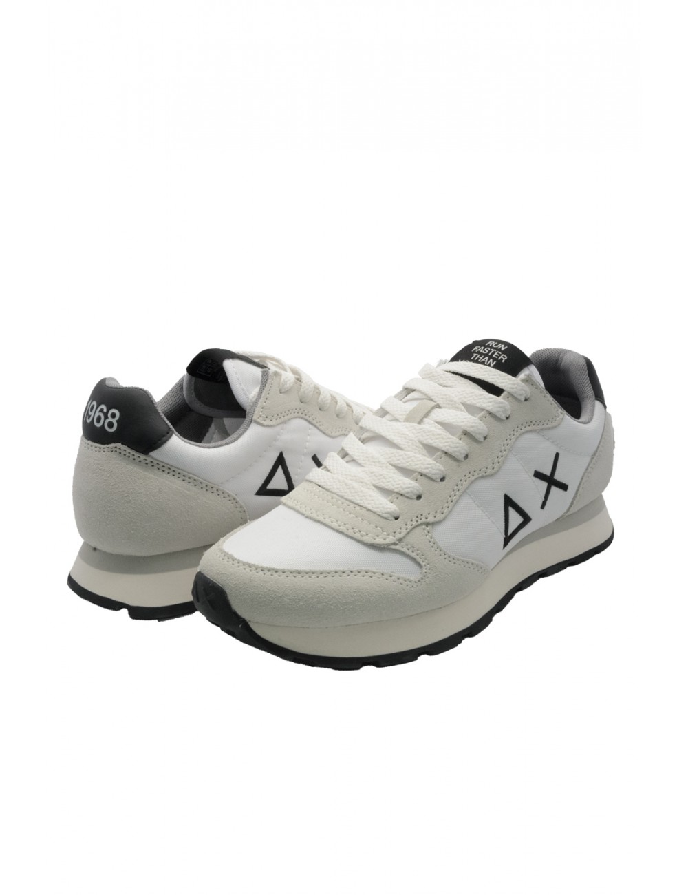 scarpe sun68 UOMO 01 BIANCHE - TOM SOLID vista laterale