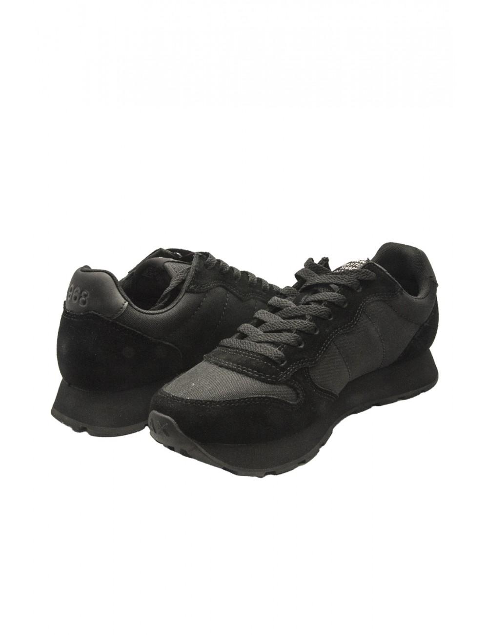 scarpe sun68 UOMO 1147 NERE E GRIGIO SCURO - TOM SOLID vista laterale