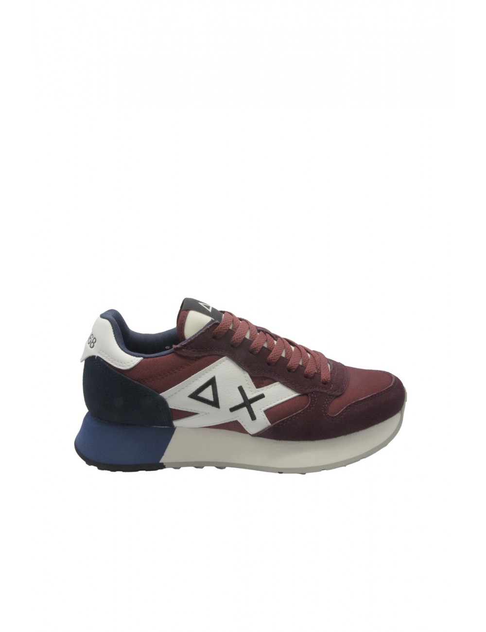 scarpe sun68 UOMO 36 BORDEAUX - JAKI SOLID vista laterale