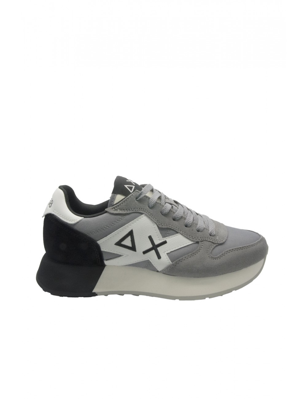 scarpe sun68 UOMO 34 GRIGIO MEDIO - JAKI SOLID vista laterale