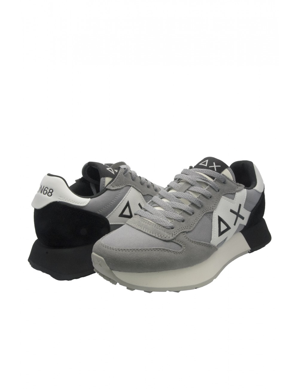 scarpe sun68 UOMO 34 GRIGIO MEDIO - JAKI SOLID vista laterale