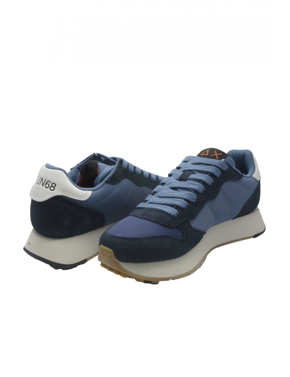 scarpe sun68 UOMO 07 NAVY BLUE - JAKI BICOLOR vista laterale