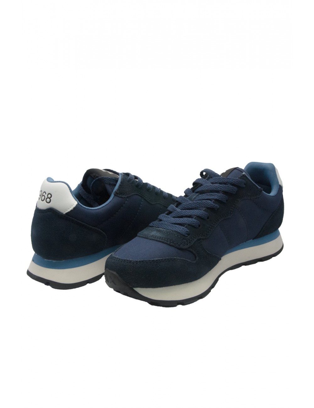 scarpe sun68 UOMO 07 NAVY BLUE - TOM SOLID vista laterale