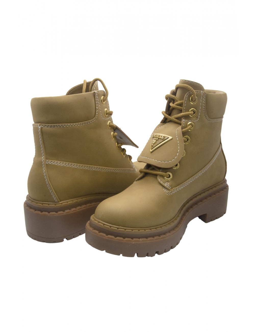 anfibi guess DONNA CAMMELLO TAN - FLTLVYELE10 vista laterale