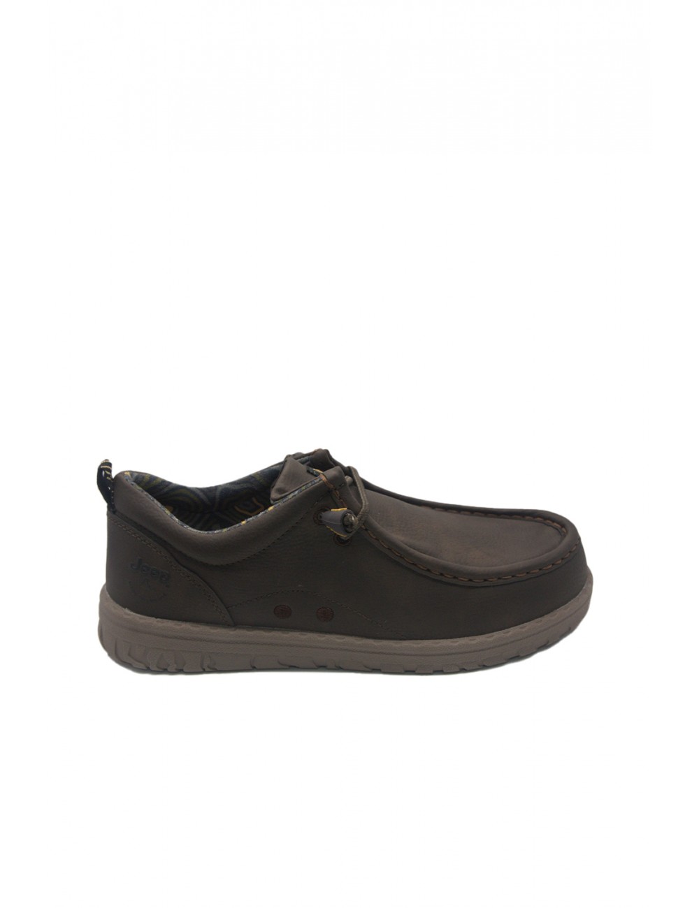 scarpe jeep UOMO 030 DK.BROWN - SAMOA WALLEBEE - JM52111A vista laterale