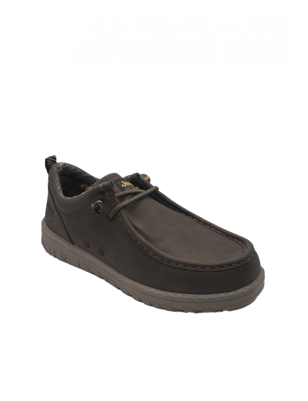 scarpe jeep UOMO 030 DK.BROWN - SAMOA WALLEBEE - JM52111A vista laterale