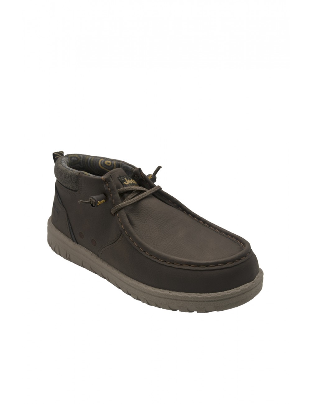 scarpe alte jeep UOMO 030 DK.BROWN - SAMOA WALLEBEE MID - JM52112A vista laterale