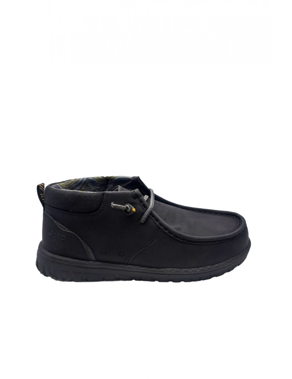 scarpe alte jeep UOMO 062 BLACK - SAMOA WALLEBEE MID - JM52112A vista laterale
