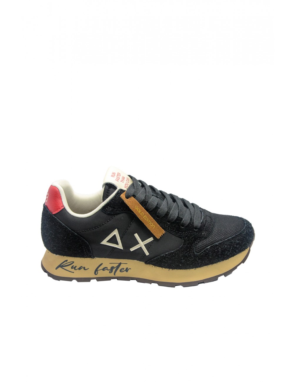 scarpe sun68 UOMO 11 NERE - TOM VINTAGE vista laterale