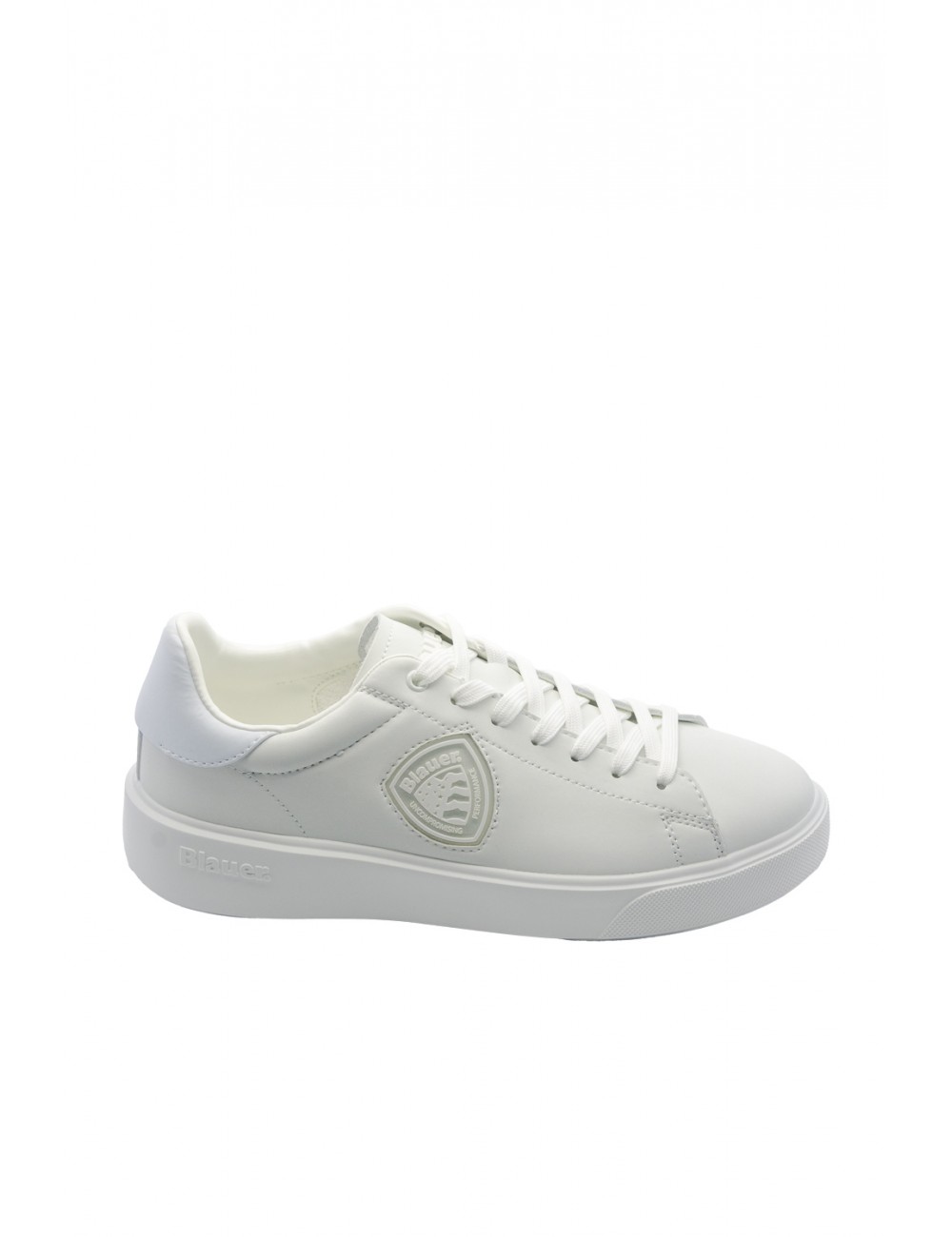 scarpe blauer UOMO WHITE - F5BUCK07/LEA vista laterale
