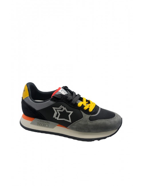 scarpe atlantic stars UOMO 0401 BLACK FLUO - MNEA 1010 vista frontale