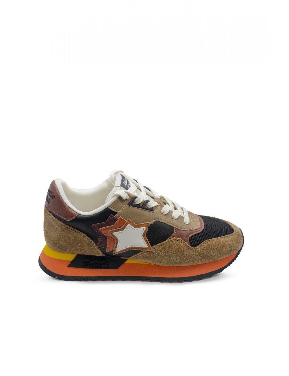 scarpe atlantic stars UOMO 0505 TABACCO BROWN - DRAC 1020 vista laterale