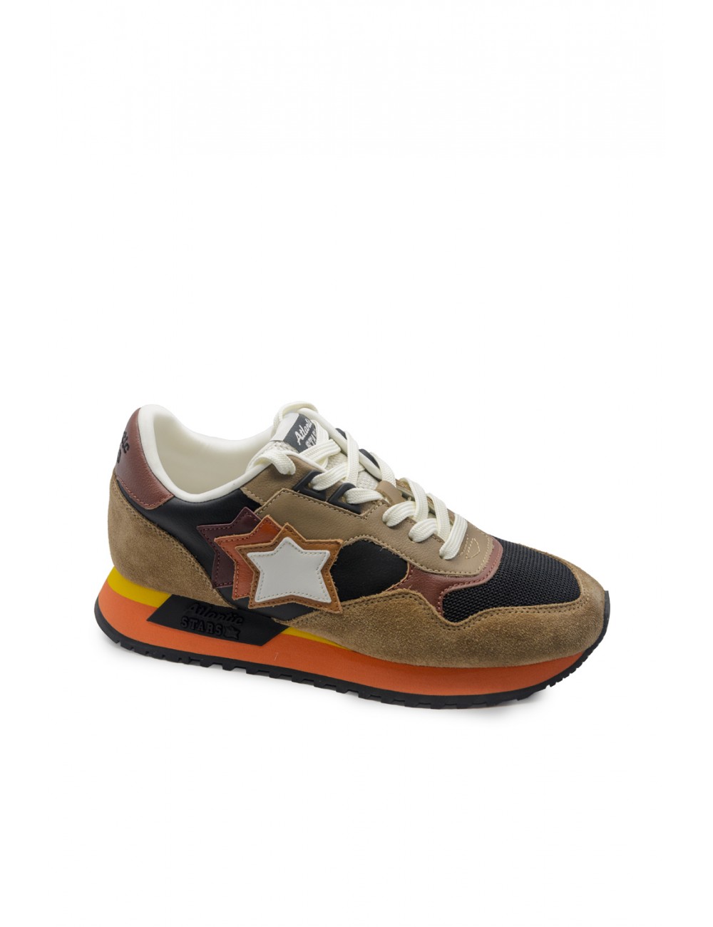 scarpe atlantic stars UOMO 0505 TABACCO BROWN - DRAC 1020 vista laterale