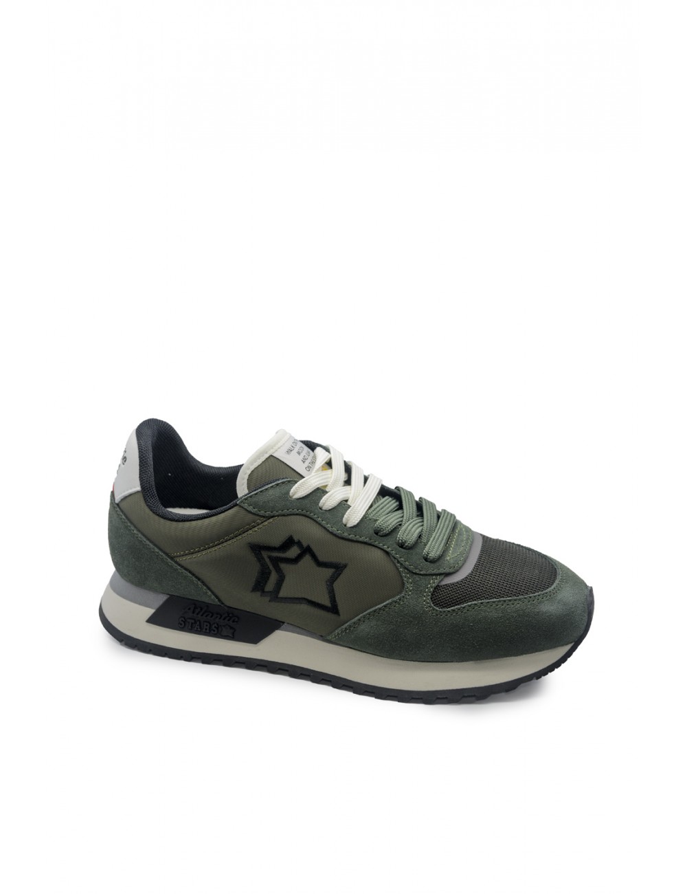 scarpe atlantic stars UOMO 0700 MILITARY GREEN - MNEA 1010 vista laterale