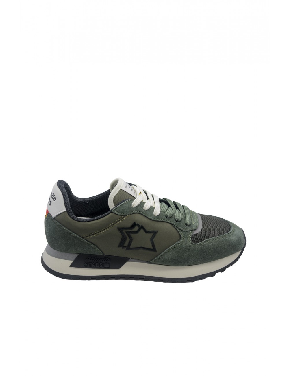 scarpe atlantic stars UOMO 0700 MILITARY GREEN - MNEA 1010 vista laterale