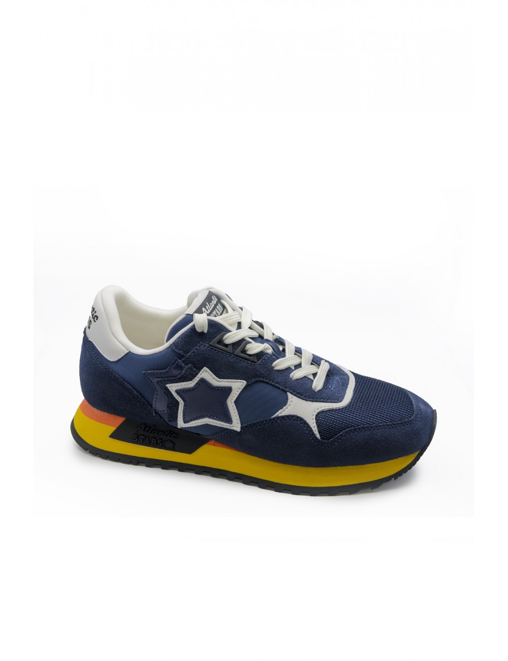 scarpe atlantic stars UOMO 0201 NAVY BLU - DRAC 1020 vista laterale