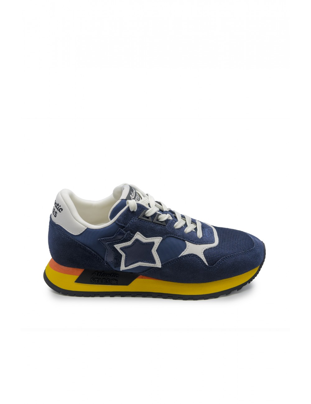 scarpe atlantic stars UOMO 0201 NAVY BLU - DRAC 1020 vista laterale