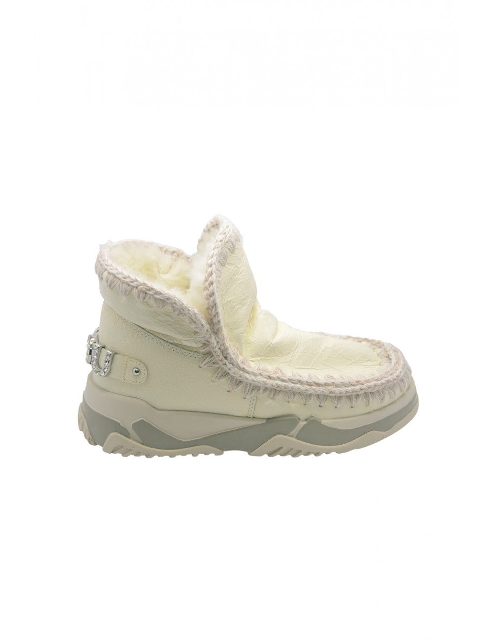 scarpe mou DONNA BIANCHE WXWHI - MU.FW201013C - ESKIMO TRAINER vista laterale