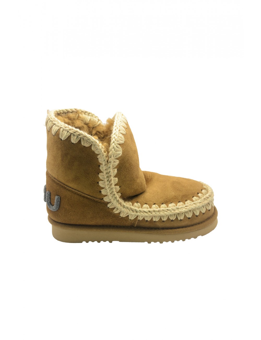 stivaletti mou DONNA BEIGE SCURO COG - MU.FW101050A - ESKIMO 18 vista laterale