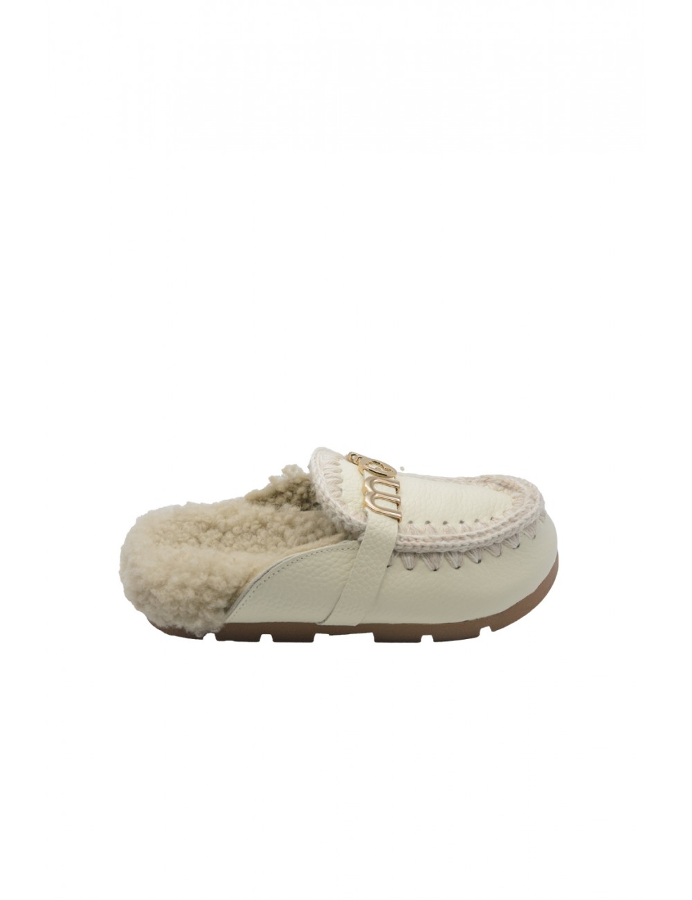 ciabatte mou DONNA BIANCHE WXWHI - MU.FW431000C - WINTER BIO SLIDE vista laterale