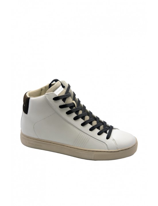 scarpe alte crime london UOMO BIANCHE - ESSENTIAL HIGH - 18950AA6.10 vista laterale