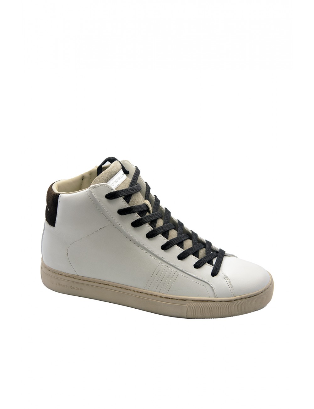 scarpe alte crime london UOMO BIANCHE - ESSENTIAL HIGH - 18950AA6.10 vista laterale