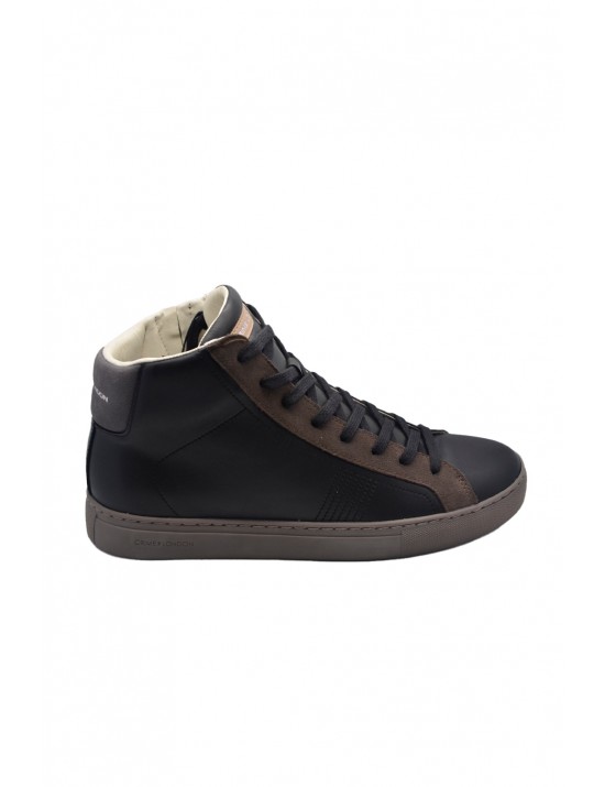 scarpe alte crime london UOMO NERE - ESSENTIAL HIGH - 12651AA5.20 vista laterale