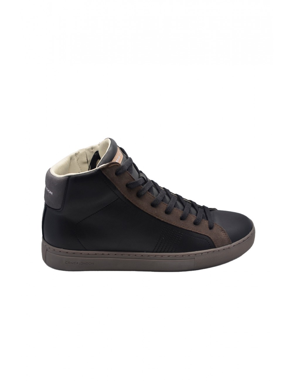 scarpe alte crime london UOMO NERE - ESSENTIAL HIGH - 12651AA5.20 vista laterale
