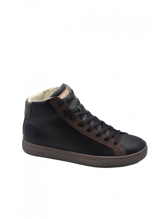 scarpe alte crime london UOMO NERE - ESSENTIAL HIGH - 12651AA5.20 vista laterale