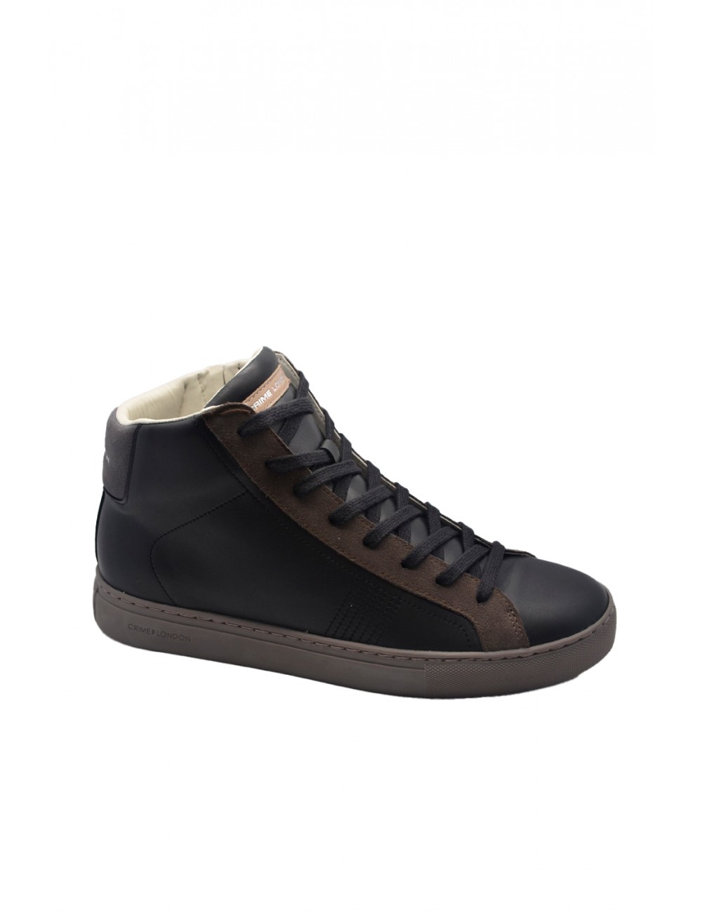 scarpe alte crime london UOMO NERE - ESSENTIAL HIGH - 12651AA5.20 vista laterale