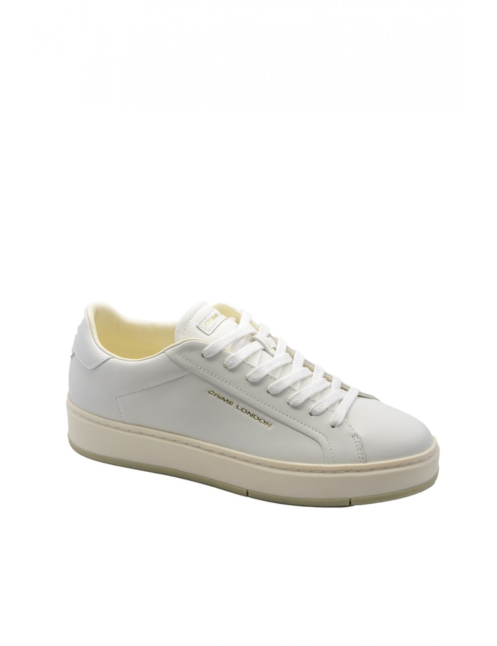 scarpe crime london UOMO BIANCHE - DESTINY - 14800PP7.10 vista laterale